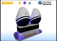 Double Seats 9D Virtual Reality Simulator Games Egg Design For Shopping Mall