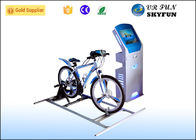 Professional Blue virtual reality bike ride Sport Game With 3D Glasses