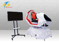 Red Color VR Racing Simulator / Durable FRP 9D VR Car Driving Simulator