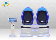 Double Seats VR Egg Cinema , 9D Sparta Warrior Virtual Reality Simulator Blue Color