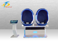 Double Seats Vr Pod Cinema Machine With Fiberglass &amp; Leather Material