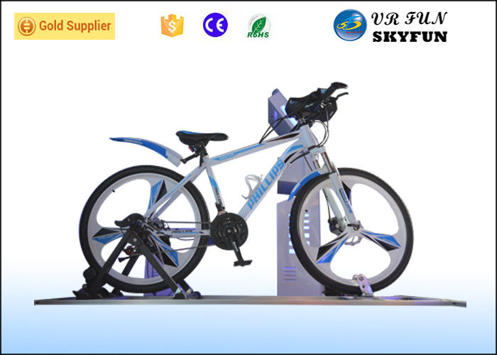 3D / 4D / 5D / 7D / 9D Virtual Exercise Bike , Indoor Cycling Simulator With 9D VR Cinema