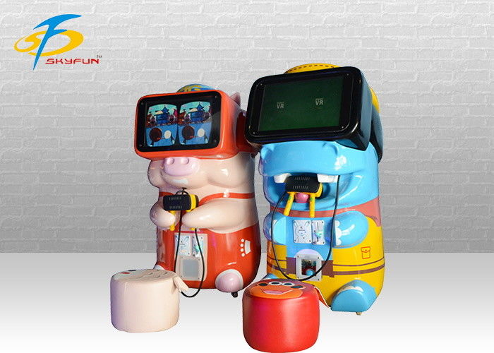 Interactive 9D VR Game Machine For Kids In Amusement Park / Theater