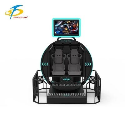 SKYFUN 360° Full-Rotation VR Motion Simulator Ride | Immersive Virtual Reality Chair with Dynamic Platform, AR/VR Game Content, 4K Headset, Motion Tracking, Haptic Feedback, and Multiplayer Support