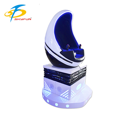 Premium 9D VR Egg Cinema Simulator – Single Seat Virtual Reality Theater Machine for Mall, Arcade & Gaming Center | 4D Motion, 100+ VR Movies & Games, Touchscreen, Deepoon VR