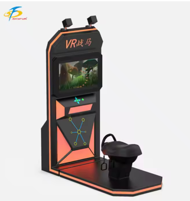 VR Riding Horse Simulator – Realistic Swing Motion Seat, HTC Vive Wireless VR Headset, 32-inch Monitor