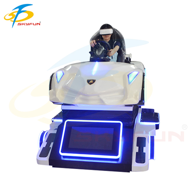 Super Racing VR Car Simulator Machine – Immersive 4-Axis Motion Driving Experience with 32 Inch Display, Logitech Controls & Multiplayer Support