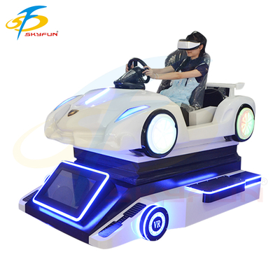 Super Racing VR Car Simulator Machine – Immersive 4-Axis Motion Driving Experience with 32 Inch Display, Logitech Controls & Multiplayer Support