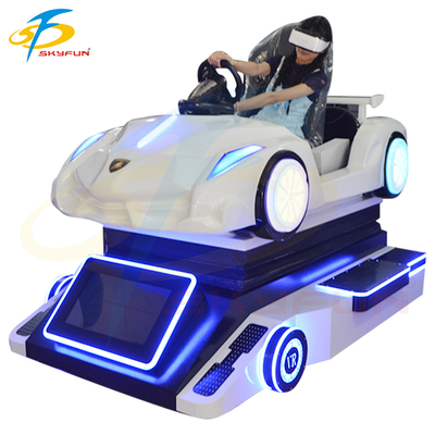 Super Racing VR Car Simulator Machine – Immersive 4-Axis Motion Driving Experience with 32 Inch Display, Logitech Controls & Multiplayer Support