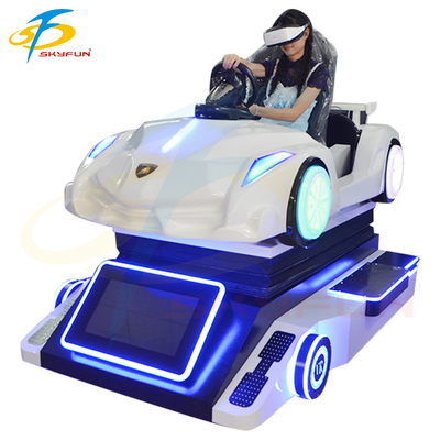 Super Racing VR Car Simulator Machine – Immersive 4-Axis Motion Driving Experience with 32 Inch Display, Logitech Controls & Multiplayer Support