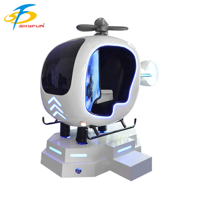 9D VR Airplane Flight Simulator – Interactive Helicopter & Airplane VR Game, Multi-Degree Motion, Joystick Control, High-Definition VR Experience for Arcades