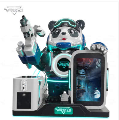 VR Panda Soldier – Cutting-Edge Interactive VR Shooting Machine with 7 Games, Toy Dispenser, Multi-Payment Support & Customizable Panda Design for Arcades