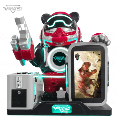 VR Panda Soldier – Cutting-Edge Interactive VR Shooting Machine with 7 Games, Toy Dispenser, Multi-Payment Support & Customizable Panda Design for Arcades