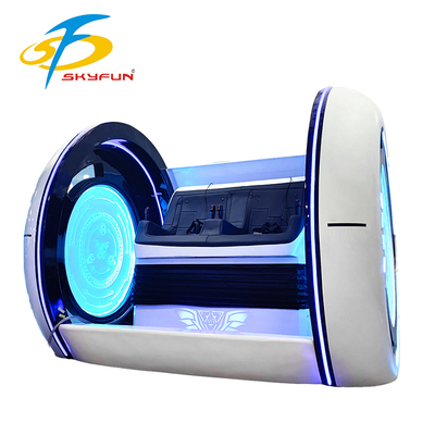 9D VR Cinema Double Seats – Immersive Two-Player VR Experience with 100+ Movies and 15 Interactive Games, Fiberglass Design, Deepoon VR Glasses