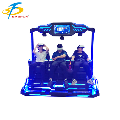 9D VR 3-Seats Cinema – Multi-Person Immersive VR Theater with 100+ Movies & 15 Interactive Games, Deepoon VR Glasses