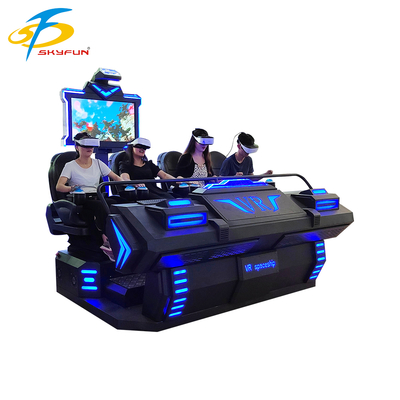 9D VR 4-Seats Cinema – Multi-Person Immersive VR Theater with 100+ Movies & 15 Interactive Games, Deepoon VR Glasses