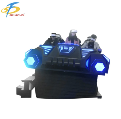 9D VR 6-Seats Cinema Chair – Multi-Person VR Simulator with 100+ Movies, 15 Interactive Games, Deepoon VR Glasses
