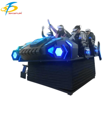 9D VR 6-Seats Cinema Chair – Multi-Person VR Simulator with 100+ Movies, 15 Interactive Games, Deepoon VR Glasses
