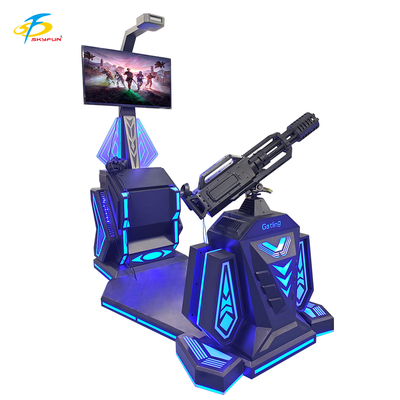 9D VR Gatling Shooting Simulator – HTC Vive VR Gun Game with 42-Inch LCD Display, 5 Exciting Games