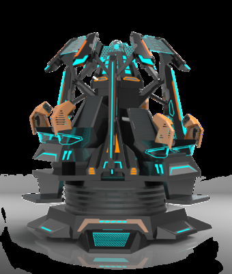 Fun Star Tower 3 Seat VR Cinema Simulator | Exclusive 9-DOF Motion Design, 360° Display, Multi-Special Effects, DPVR Glasses & 3-Player Immersive Ride – SKYFUN Manufacturer