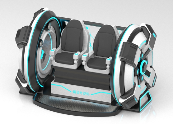 Fun Time Machine 2 Seat VR Cinema Simulator | Crank Motion, Fiberglass Design, Double-Seater for Parent-Child or Couples, 56 Games, DPVR E3-S & 44-Inch Touch Monitor – SKYFUN Manufacturer