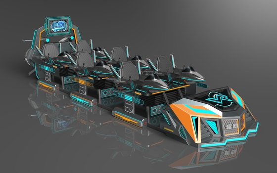 Fun Fly Battleship 6 Seats VR Cinema | Individual Action Structure, Expandable Seats, Large Rear Screen, 55 Games, DPVR E3-S Glasses & 32-Inch Monitor – SKYFUN Manufacturer