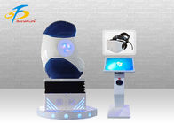 Blue / White Strong Fiberglass Deepoon E3 9D VR Chair / Single Seat Egg Machine Simulator