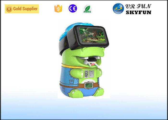 Kids Coin Operated VR Game Machine Cute Piggy Style With VR Headset