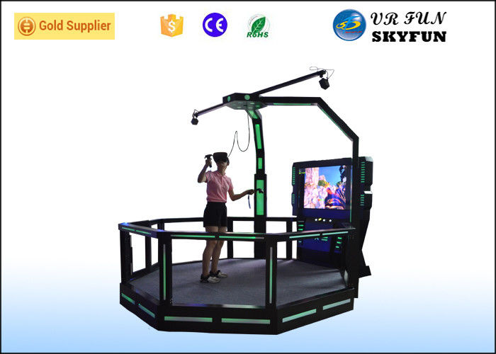 Indoor Amusement HTC Vive Simulator 9D Virtual Reality Walking Platform For Play