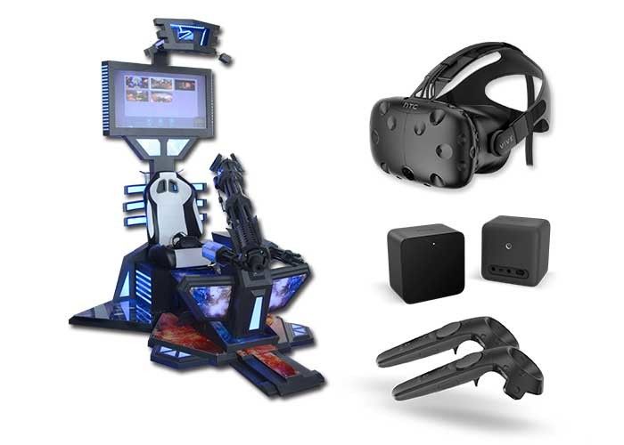 Gatling VR Gun Shooting Game Machine / Virtual Reality Simulation Rides