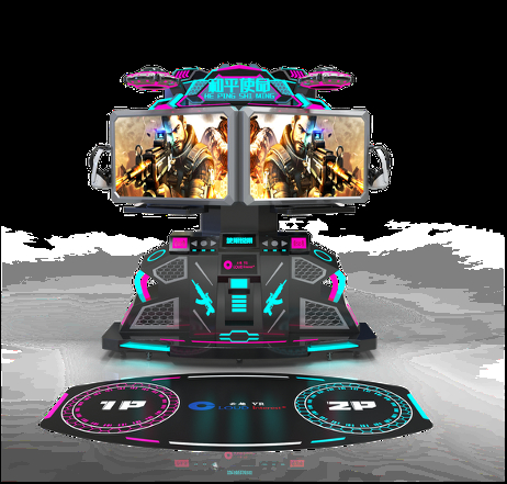 VR Peace Mission Double Stage Interactive Platform | Linked VR Battles, 100+ Games, High-Resolution VR Headset, Surround Sound, 42-Inch Monitor – SKYFUN Manufacturer