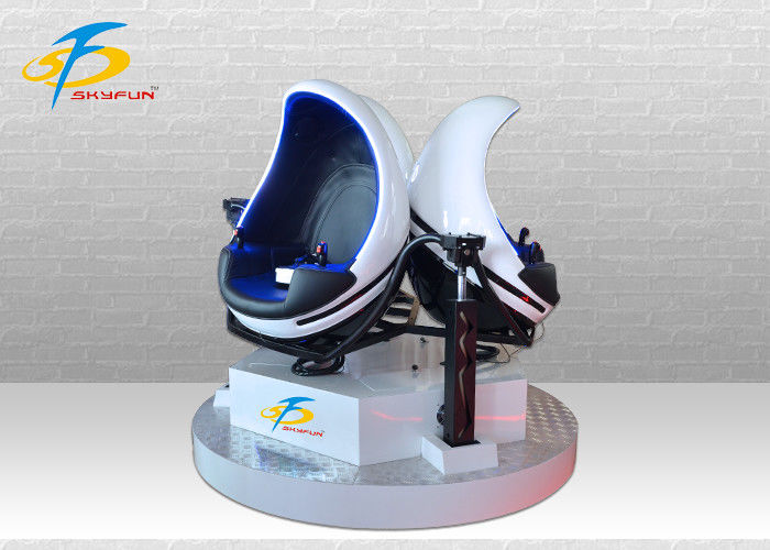 Triple Seats 9D VR Egg Chair With 360 Rotation / 9D Virtual Reality Machine