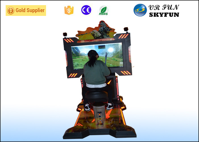 Interactive Game 9D VR Simulator , Virtual Reality Equipment With Motion Ride