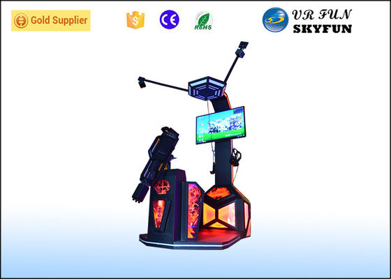 Amusement Park Plastic Gatling Virtual Reality Shooting Simulator With HTC VIVE Glasses