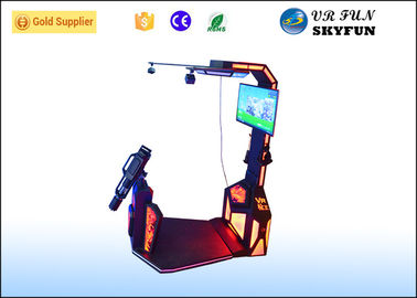 Black / Red HTC Vive Flight Simulator , Gun Shooting Virtual Game Simulator