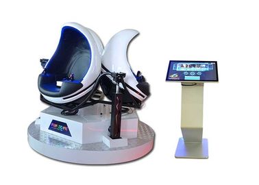 3 Seats 9D Egg VR Cinema With 6 Special Effects , Virtual Reality Motion Simulator