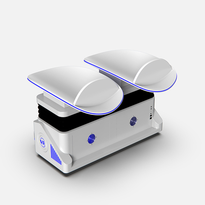 9D VR Slide Cinema Double Seat VR Simulator with Deepoon E3C Glasses  Immersive 2-Player VR Ride with 3DOF Motion Platform, 80+ 360° VR Movies, Air Spray & Vibration Effects for Arcades, Malls, Theme