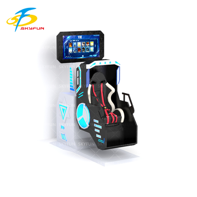 360 VR Simulator Single Player with 360-Degree Rotating Seat, Deepoon VR Headset, 42-Inch Display, 20 VR Movies & Interactive Games – Immersive VR Ride for Arcades, Malls & Entertainment Centers