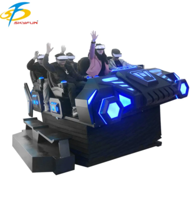 9D VR 6-Seats Cinema Chair – Multi-Person VR Simulator with 100+ Movies, 15 Interactive Games, Deepoon VR Glasses