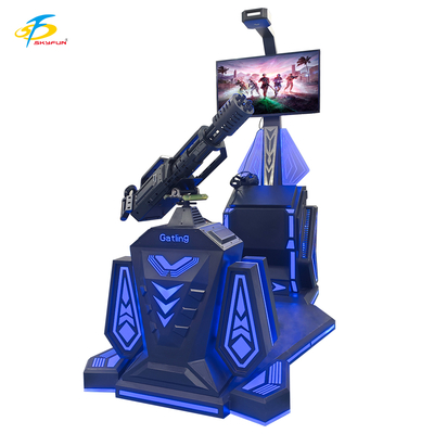 9D VR Gatling Shooting Simulator – HTC Vive VR Gun Game with 42-Inch LCD Display, 5 Exciting Games