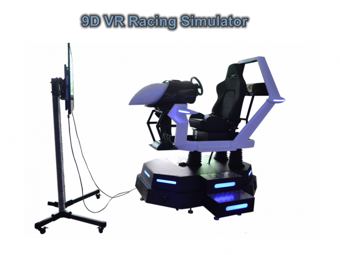 9D Seat Racing Chair VR Racing Simulator No Noise With Free Car Games
