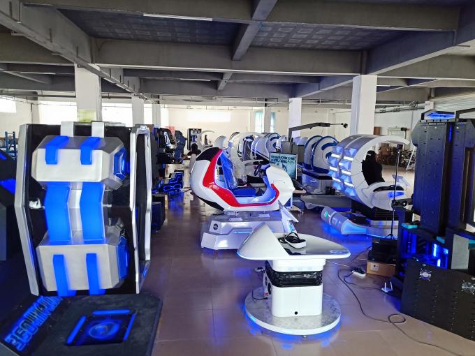 Racing Car Game Virtual Reality Motion Simulator With Steering Wheel